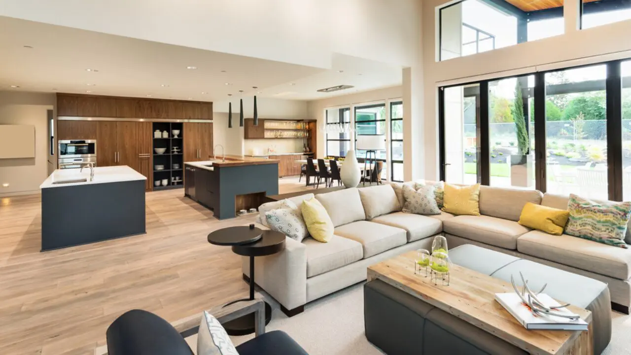 open floor plan design